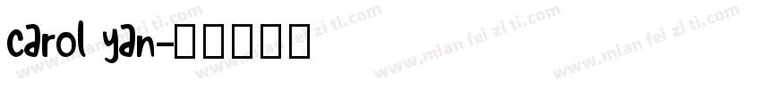 carol yan字体转换